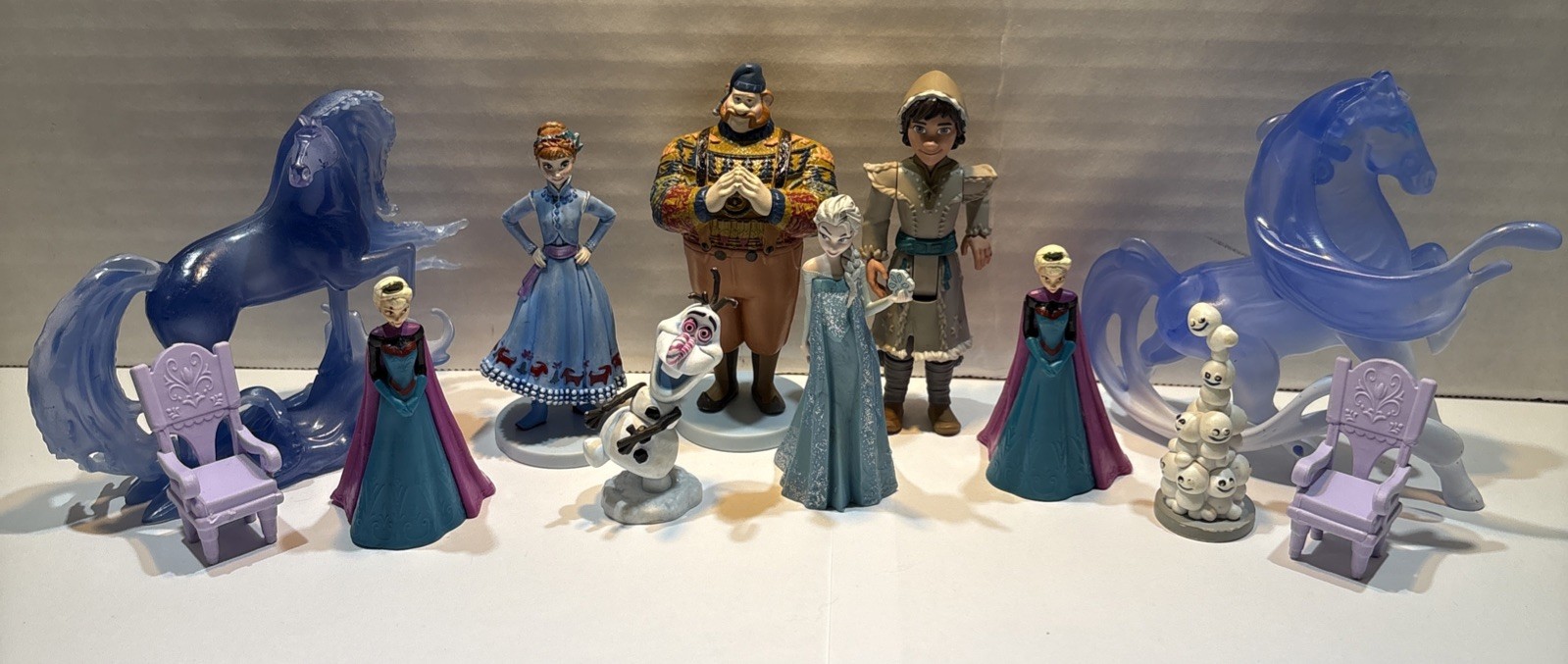 Disney Frozen & Frozen 2 Mixed Figurines Nokk Olaf Elsa Anna Ryder Oaken Chairs