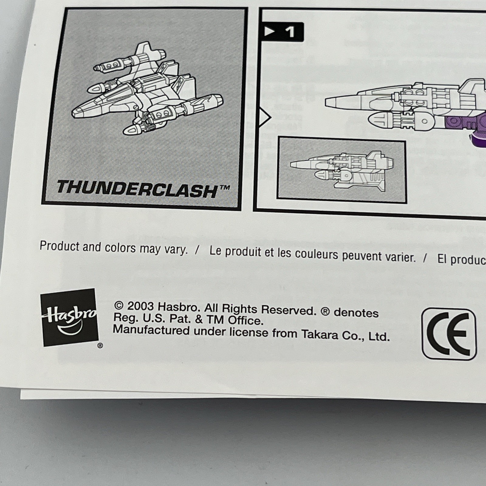 Transformers Armada Skywarp Super Con Complete Missiles Instructions 2003