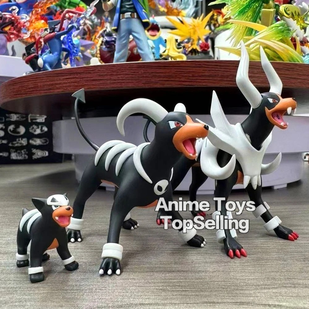 Anime Pokemon Figure Houndoom Evolutionary Model Toys for Gifts 2-8cm
