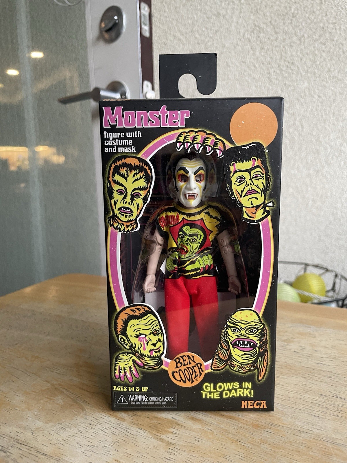 2023 NECA Ben Cooper Kids Monster Glow In The Dark Dracula 5.5&Prime; Figure New