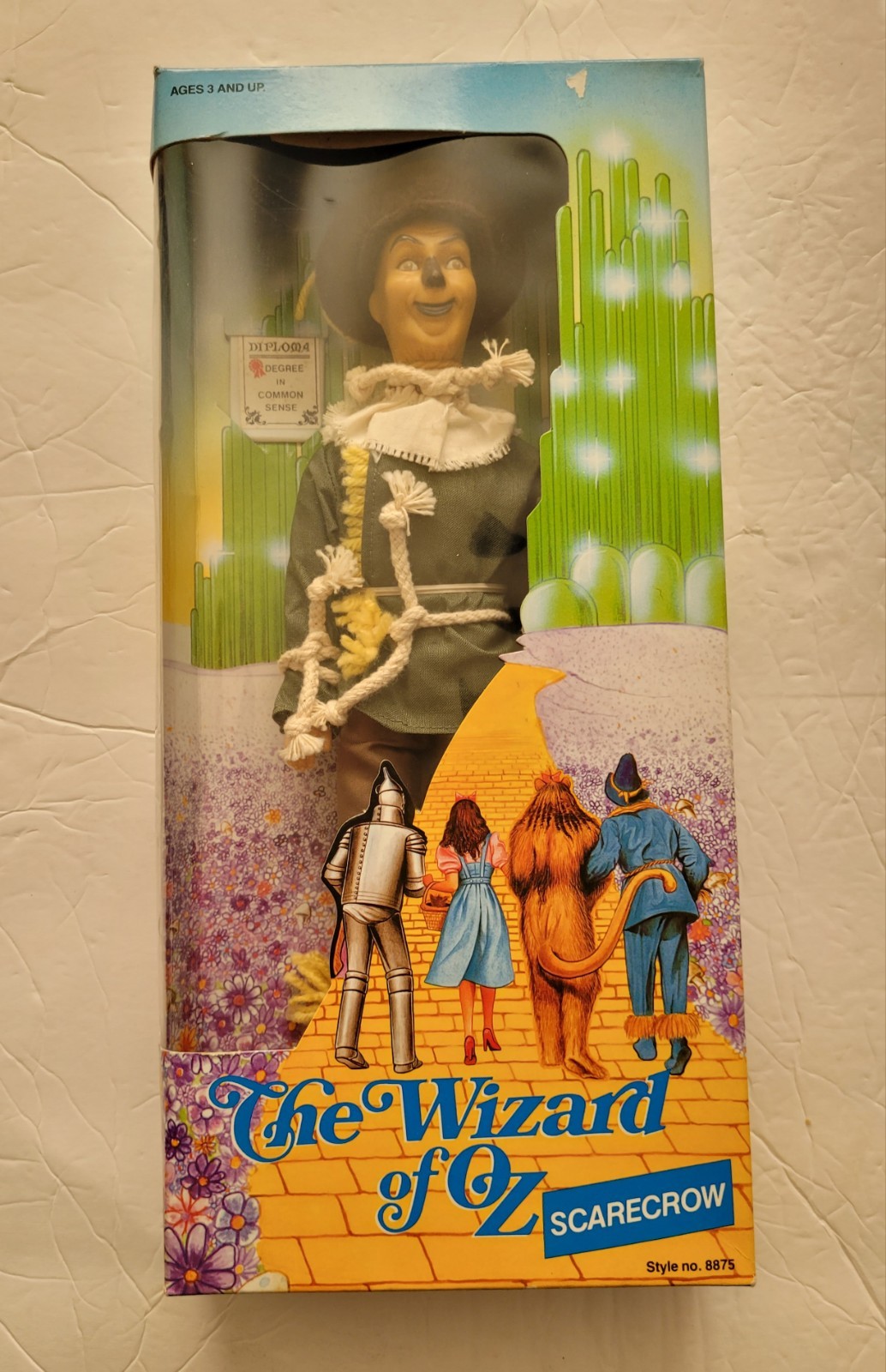 MULTI TOYS Wizard of Oz SCARECROW Ray Bolger 12&Prime; vintage Figure DOLL 1988 NEW