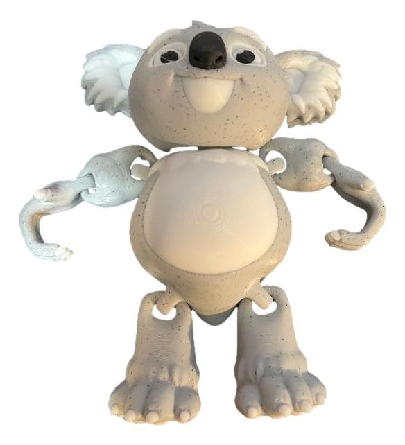 3D Printed Koala Figure – Articulated Animal – 4in