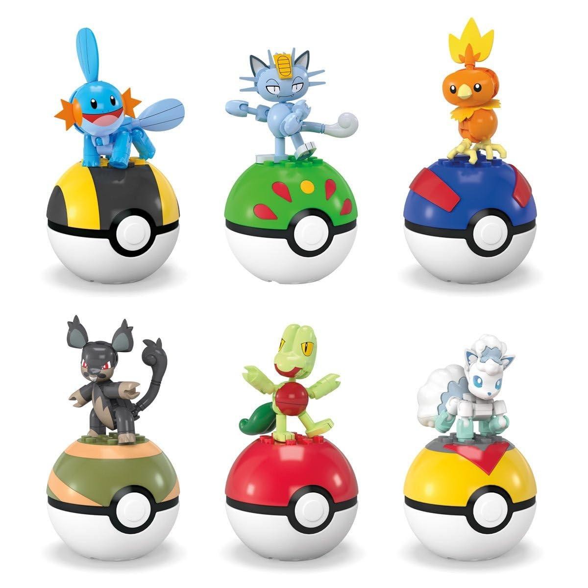 MEGA Pokémon Poké Ball Building Bundle of 6 Figures Series 19