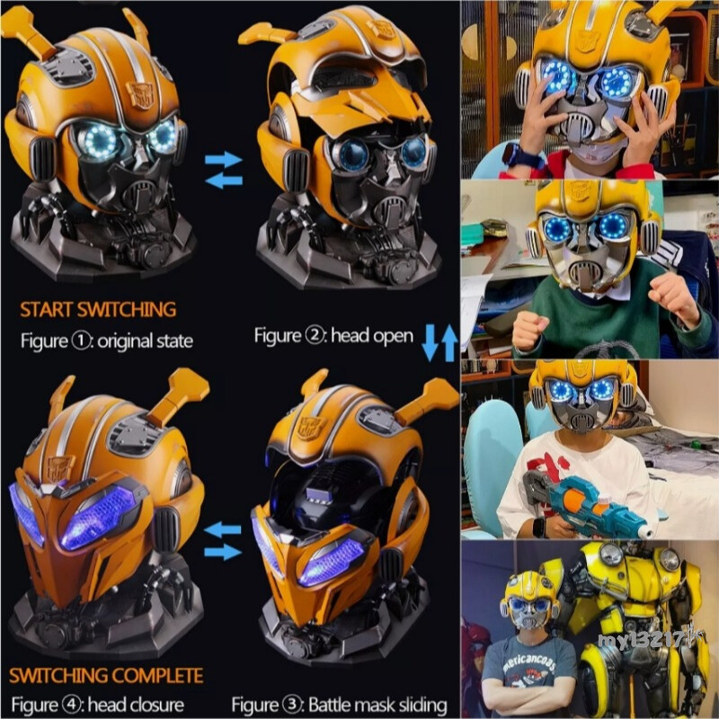 Killerbody Transforms Bumblebee 1:1 Electronic Remote & Voice Controlled Helmet