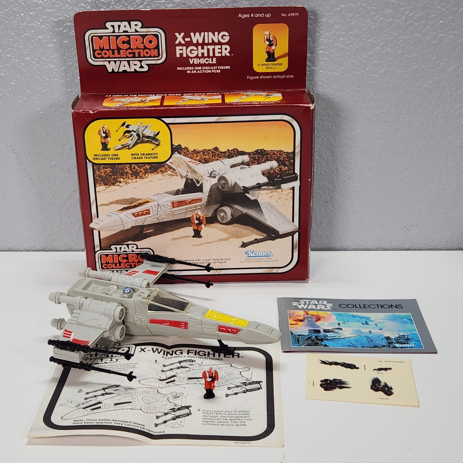 Star Wars Micro Collection X-Wing Fighter – 1982 Kenner Vehicle Complete w/ Box