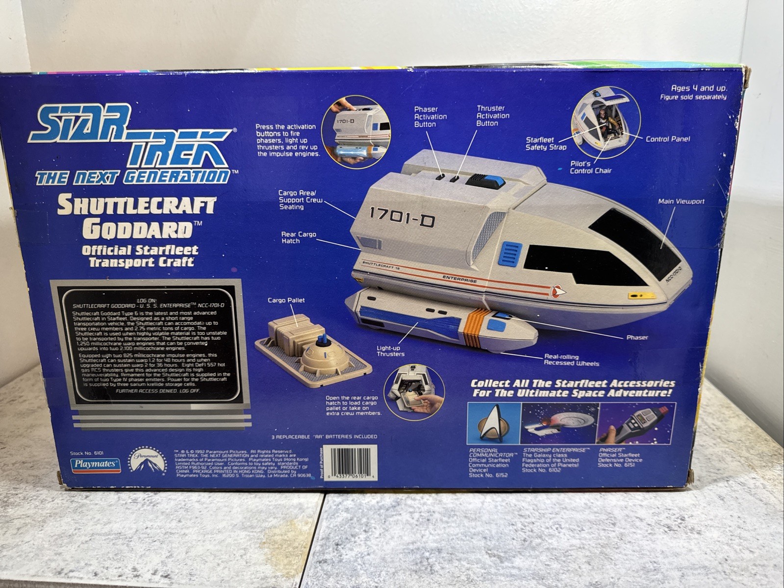 EMPTY BOX ONlY Star Trek Next Generation Shuttlecraft Goddard Collectors ED.