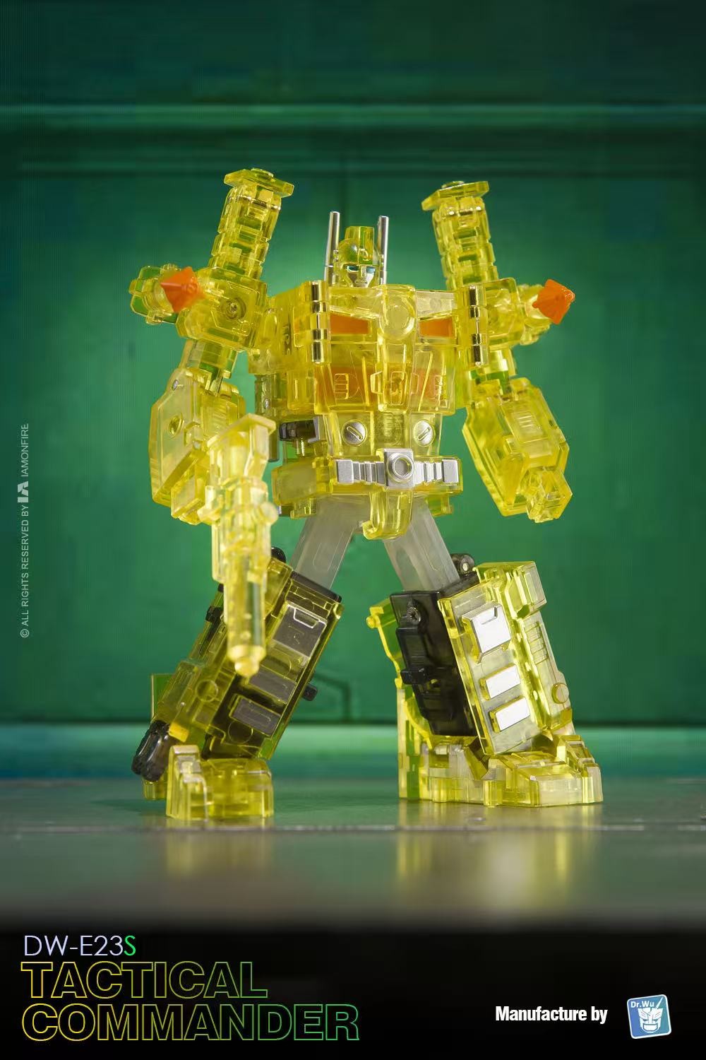 DR.WU DW-E23S TACTICAL COMMANDER Transparent Yellow Magnus MINI 6cm Robot