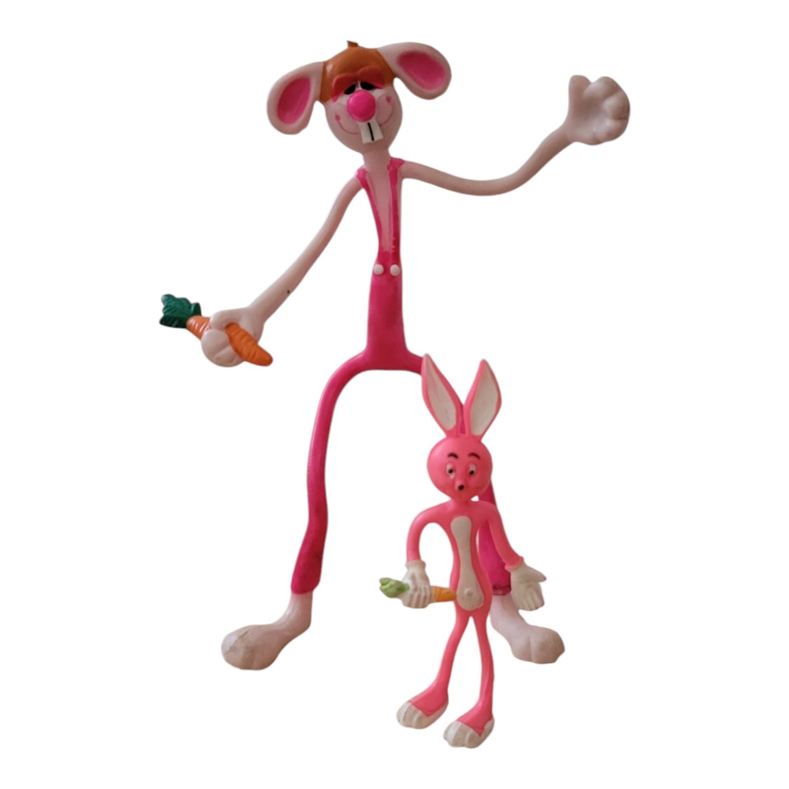 Roger Rabbit Style Bendables 10” 5&Prime; Figures 80s Toys Character Cartoon Vintage