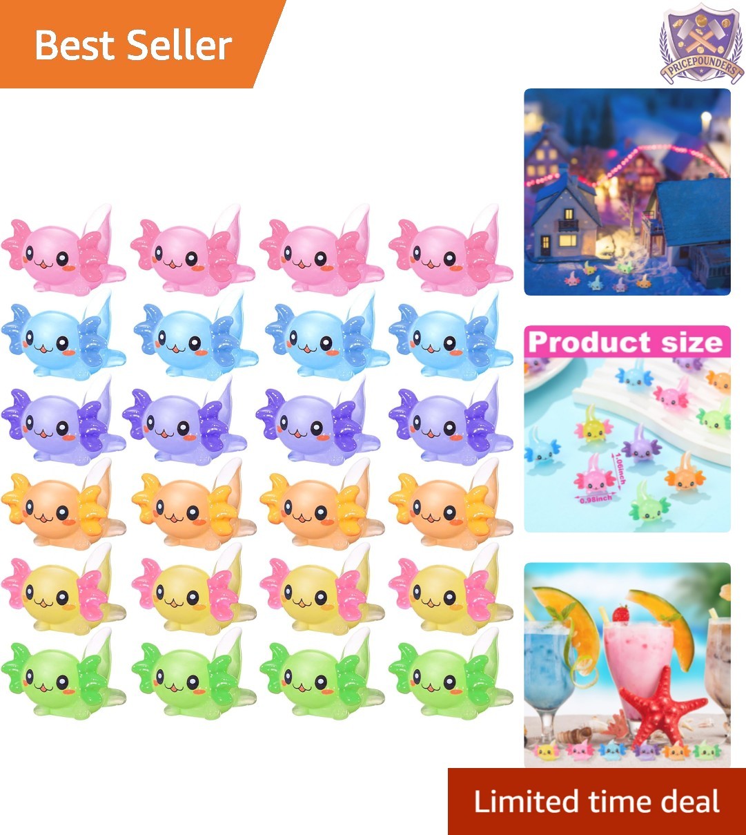 150 Miniature Axolotl Figures in Resin – Exquisite Decorations for Any Occasion