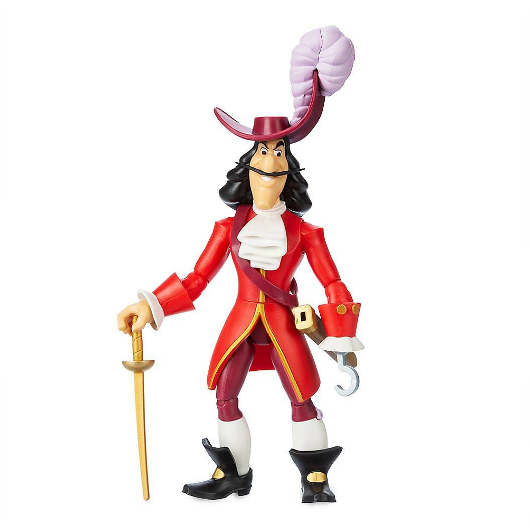 New Disney Store Captain Hook Action Figure Toybox 5.5&Prime; Peter Pan