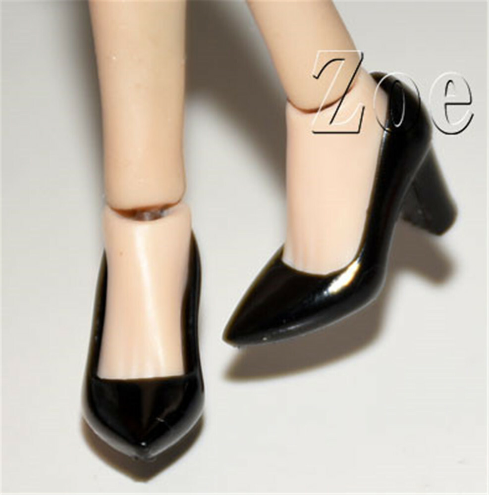 1:12 Black High Heels Shoes Model For 6 » Female PH TBL Action Figure Body Toys