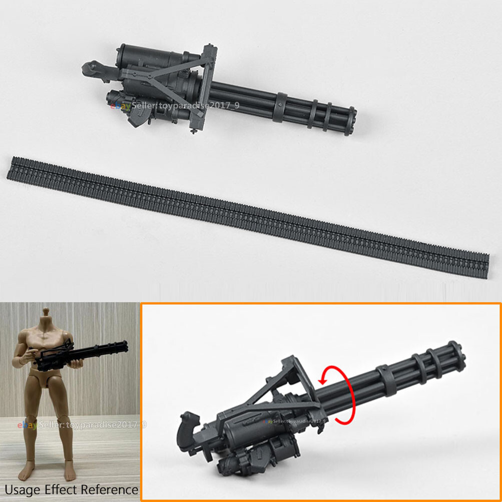 ZYTOYS 1/12 Weapon Set M134 Minigun Gatling Machine Gun Action Figure Figma SHF