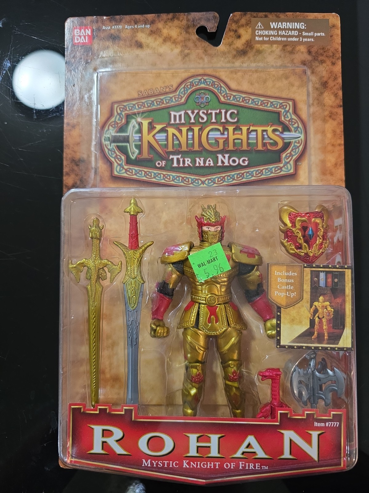 RARE! Mystic Knights of Tir Na Nog ⚔️ ROHAN 🔥 Fire 5&Prime; Castle Pop-Up 1998 Bandai