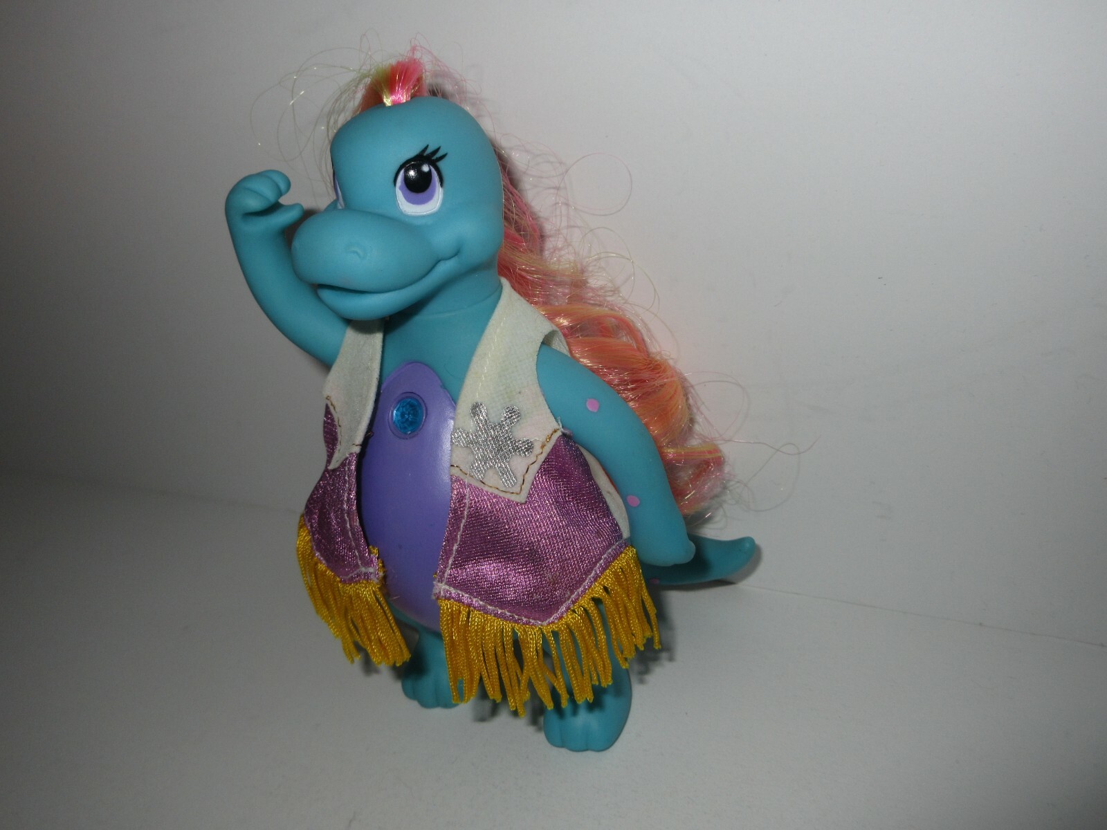 Vintage 1992 Darlin Dinos Snazzies COW-GIRL BRONTE 5.5&Prime;