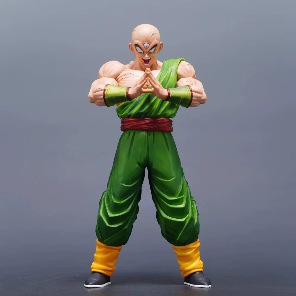 30Cm/11.81In Anime Dragon Ball Figure Tien Shinhan Action Figures Pvc Statue
