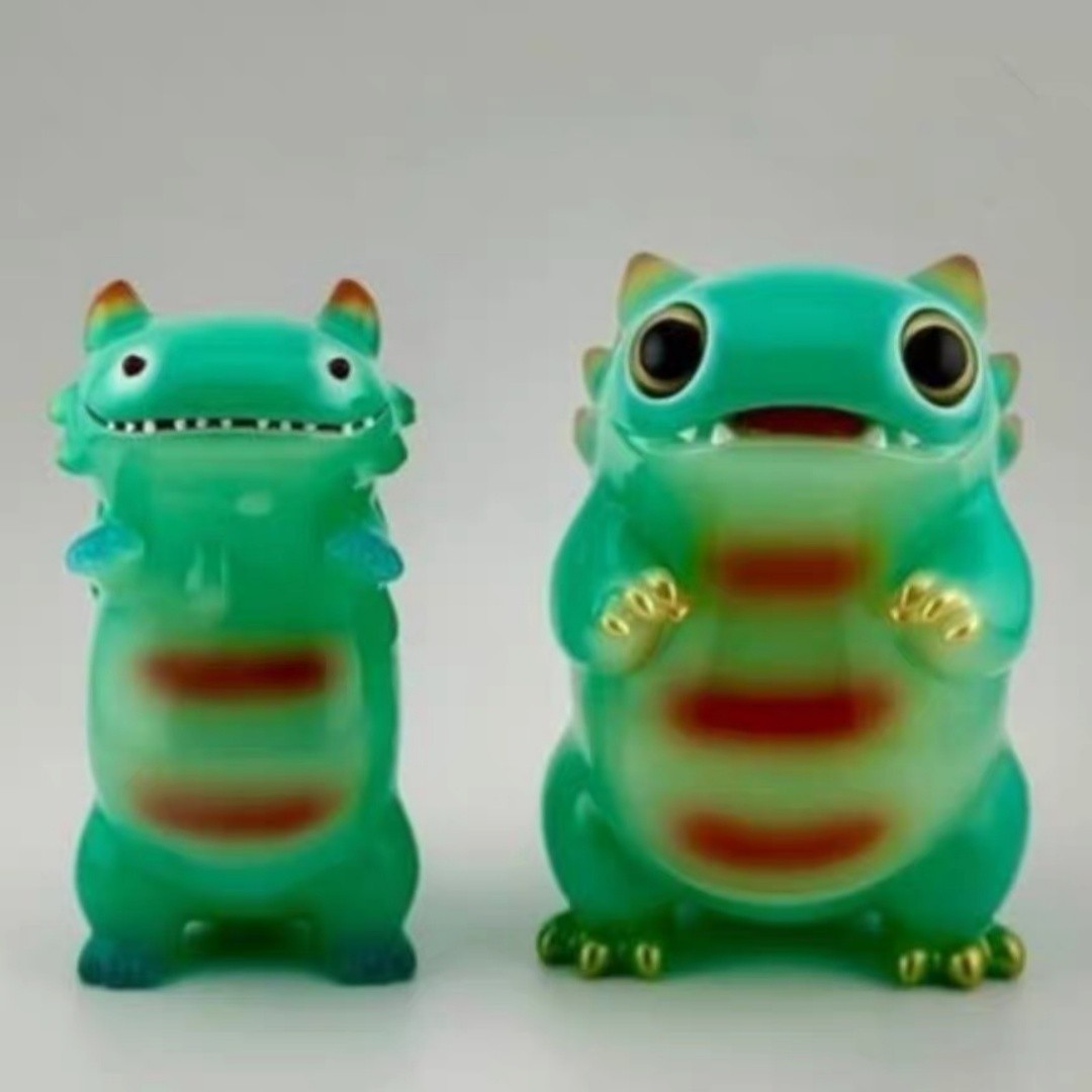 How2work SHOKO NAKAZAWA THE LITTLE HUT BYRON&TOKKE Green Vinyl SOFUBI Model-2Pcs