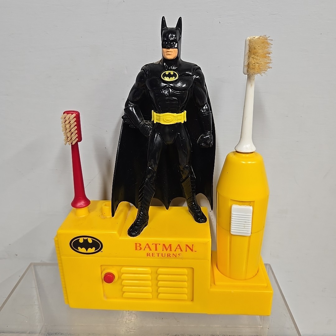 Vintage Batman Returns 1992 Vintage Battery Toothbrush Stand RARE