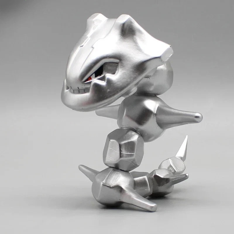 10cm Poke.M0n Steelix Anime Figure Steel Snake Action Toy Car Ornament Gift