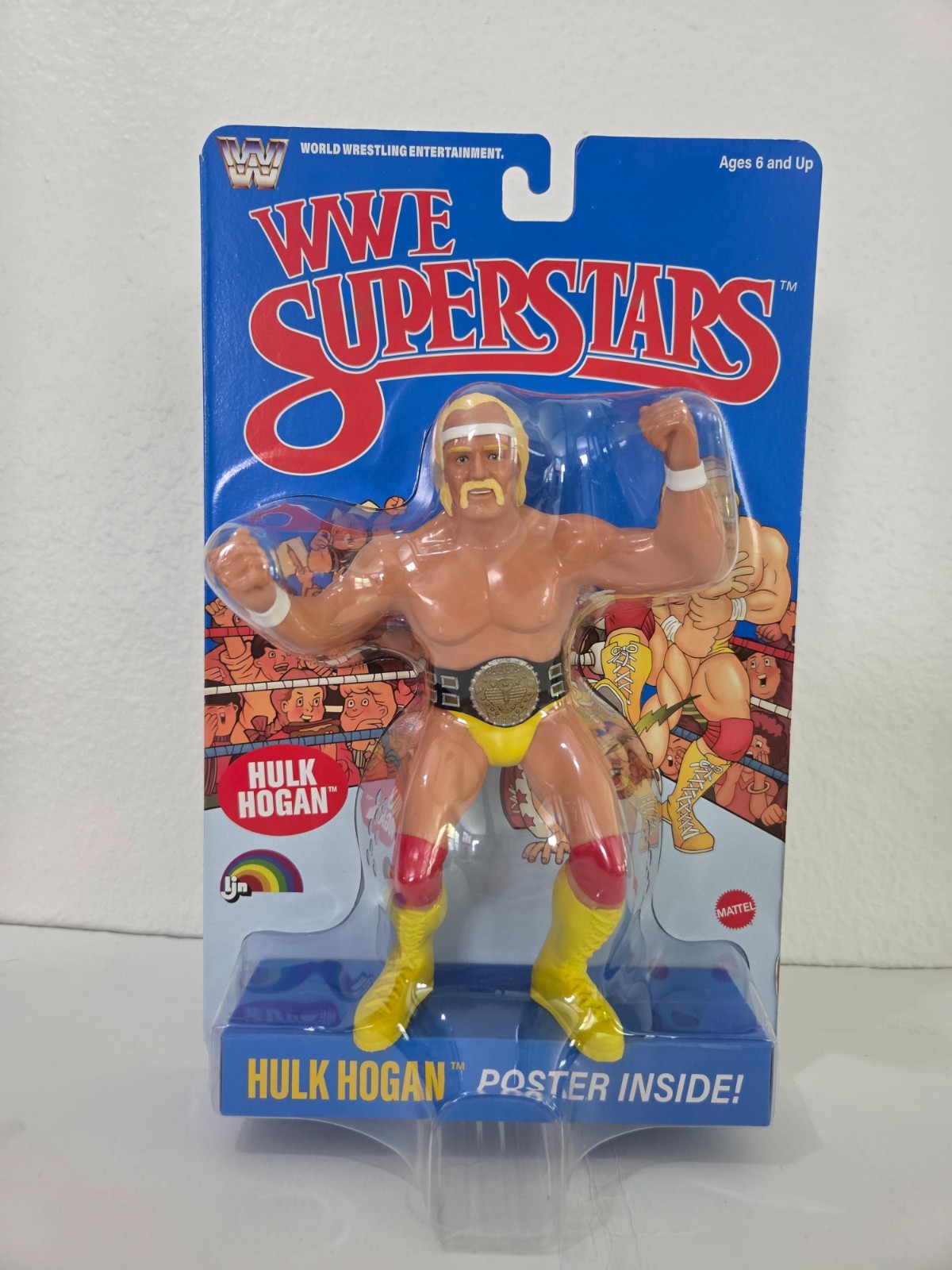LJN WWE Superstars Series 1 Hulk Hogan Blue Card 8&Prime; Retro Figure