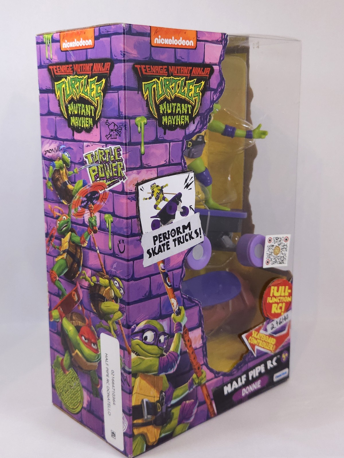 TMNT Mutant Mayhem Donatello Half Pipe RC Skateboard Vehicle 2.4GHz 5+