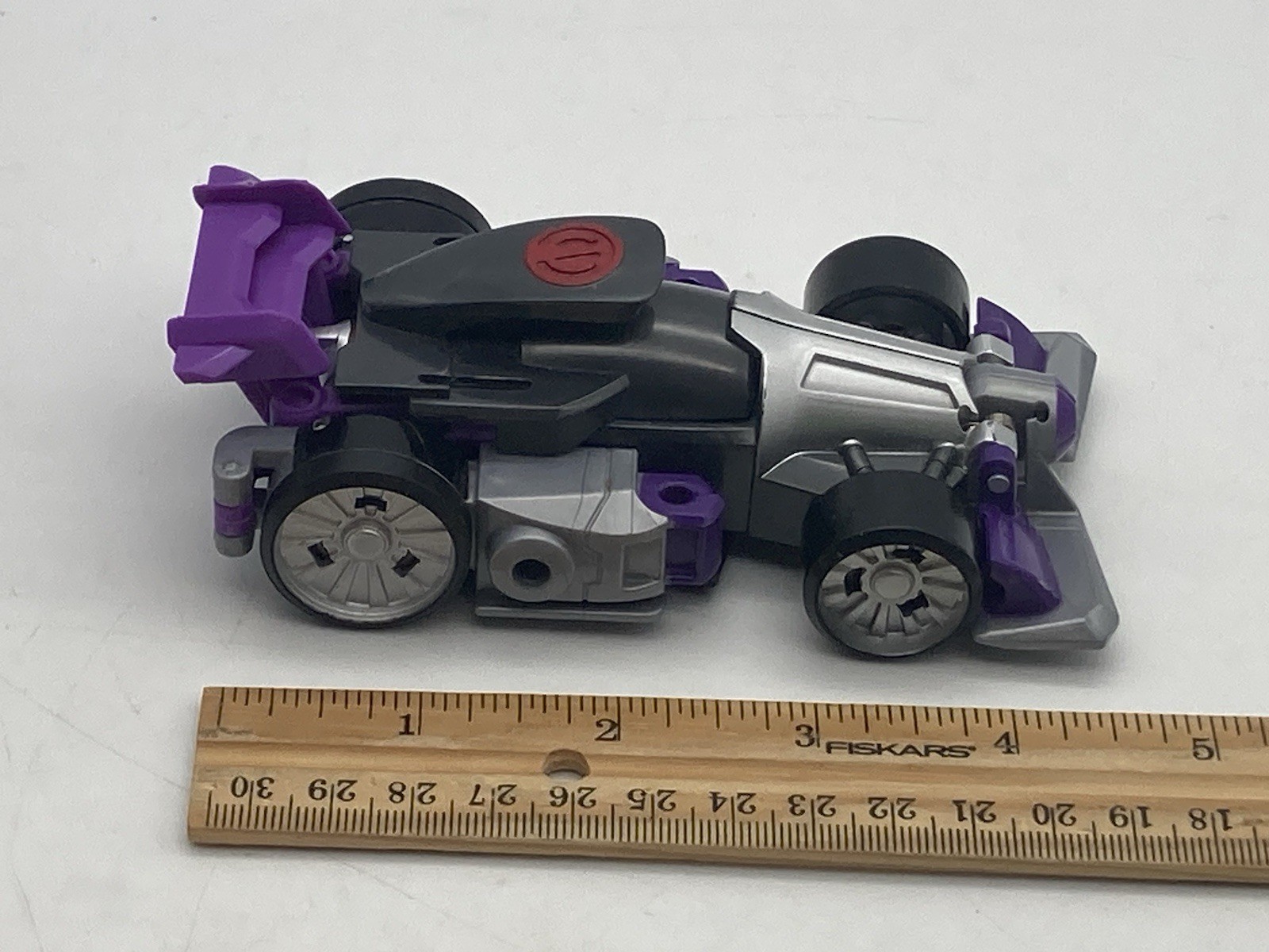 Playskool Transformers Rescue Bots Blurr Purple Flip Car Racer Toy