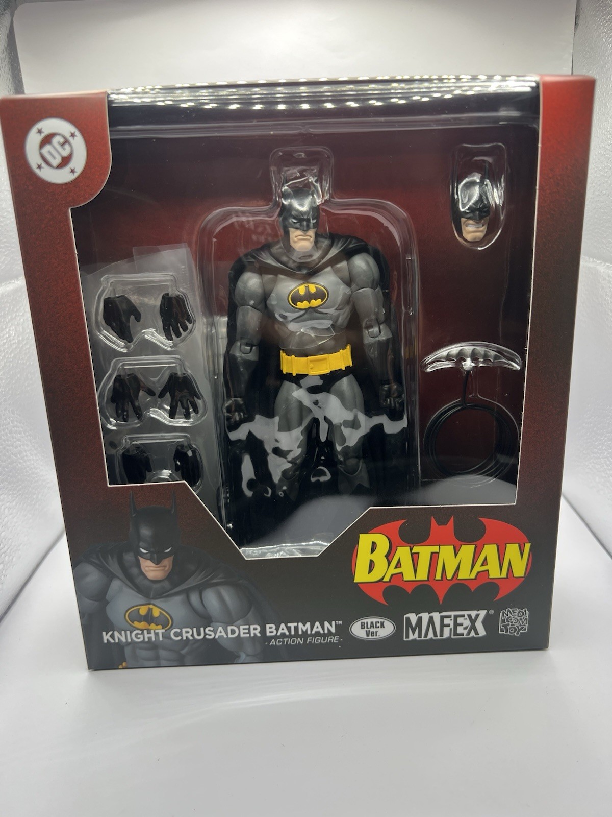 MAFEX No.270 Knight Crusader Batman Black Ver. Toy Exhibition (US SELLER)