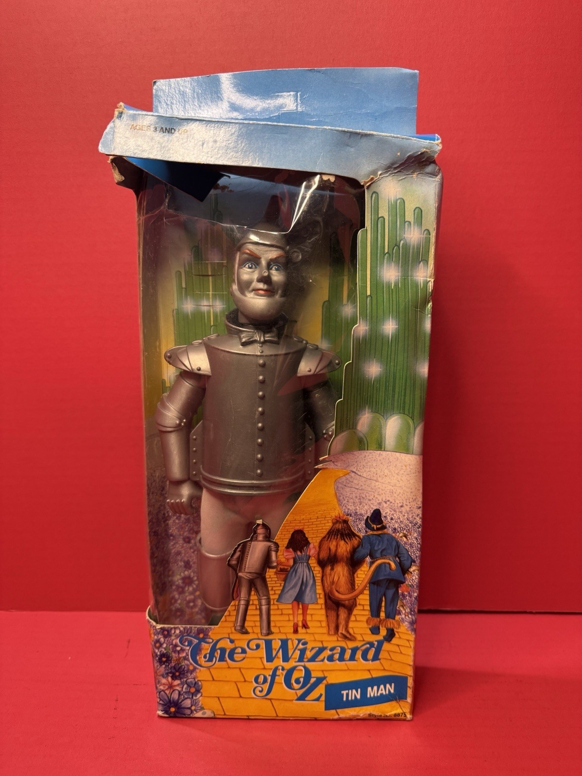 The Wizard of Oz OPEN BOX TIN MAN 12&Prime; Figure 50th Anniversary Damage To Box