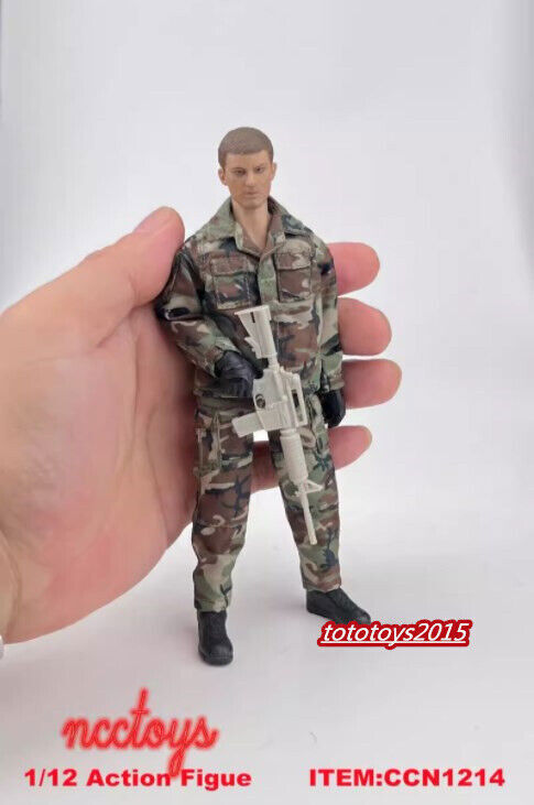 1:12 CCN1214 Army Combat Camouflage Uniform Suit Fit 6  » Soldiers Figure Body