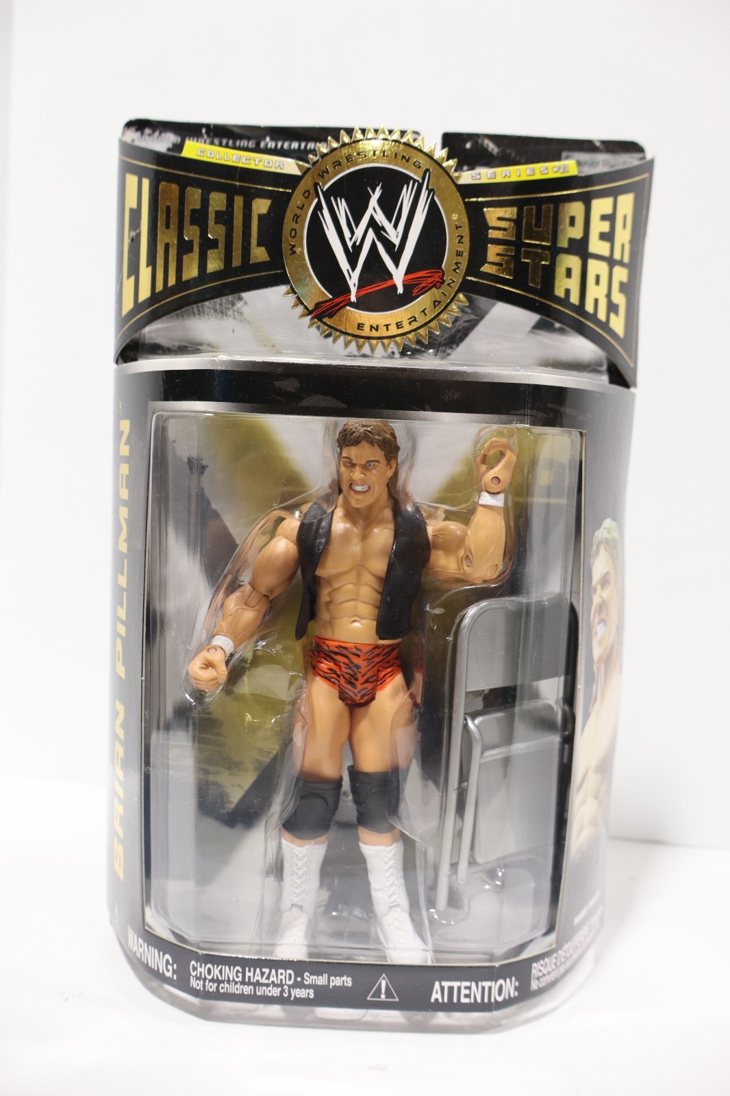 WWE Jakks Pacific Brian Pillman Classic Superstars Series 21 Boxed Figure Chair