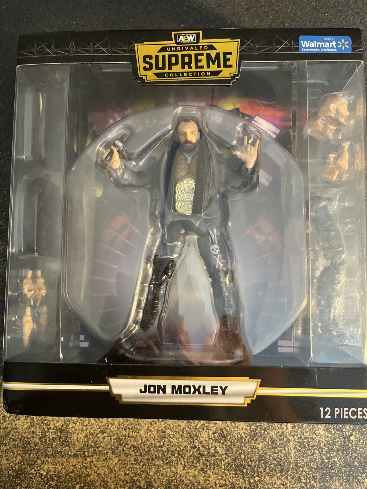 AEW UNRIVALED SUPREME JON MOXLEY 6 Inch Walmart EXCLUSIVE 12 PIECES NIB
