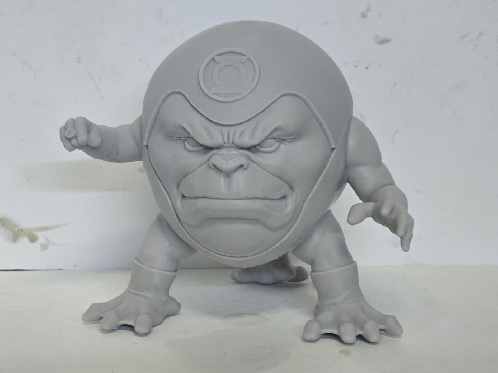 3d Print GREEN LIGHT GANG GALIUS ZED HEAD 7&Prime; Select DC Multiverse SCALE