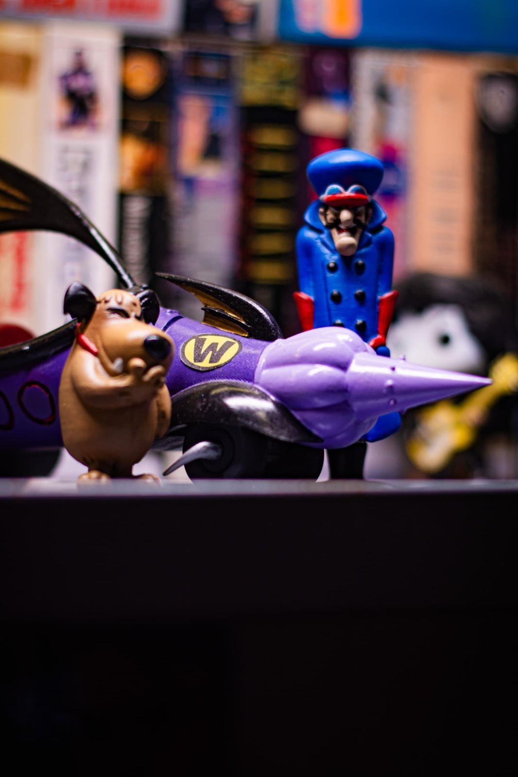 Wacky Races MEAN MACHINE Machine Toy Figure 3D Look