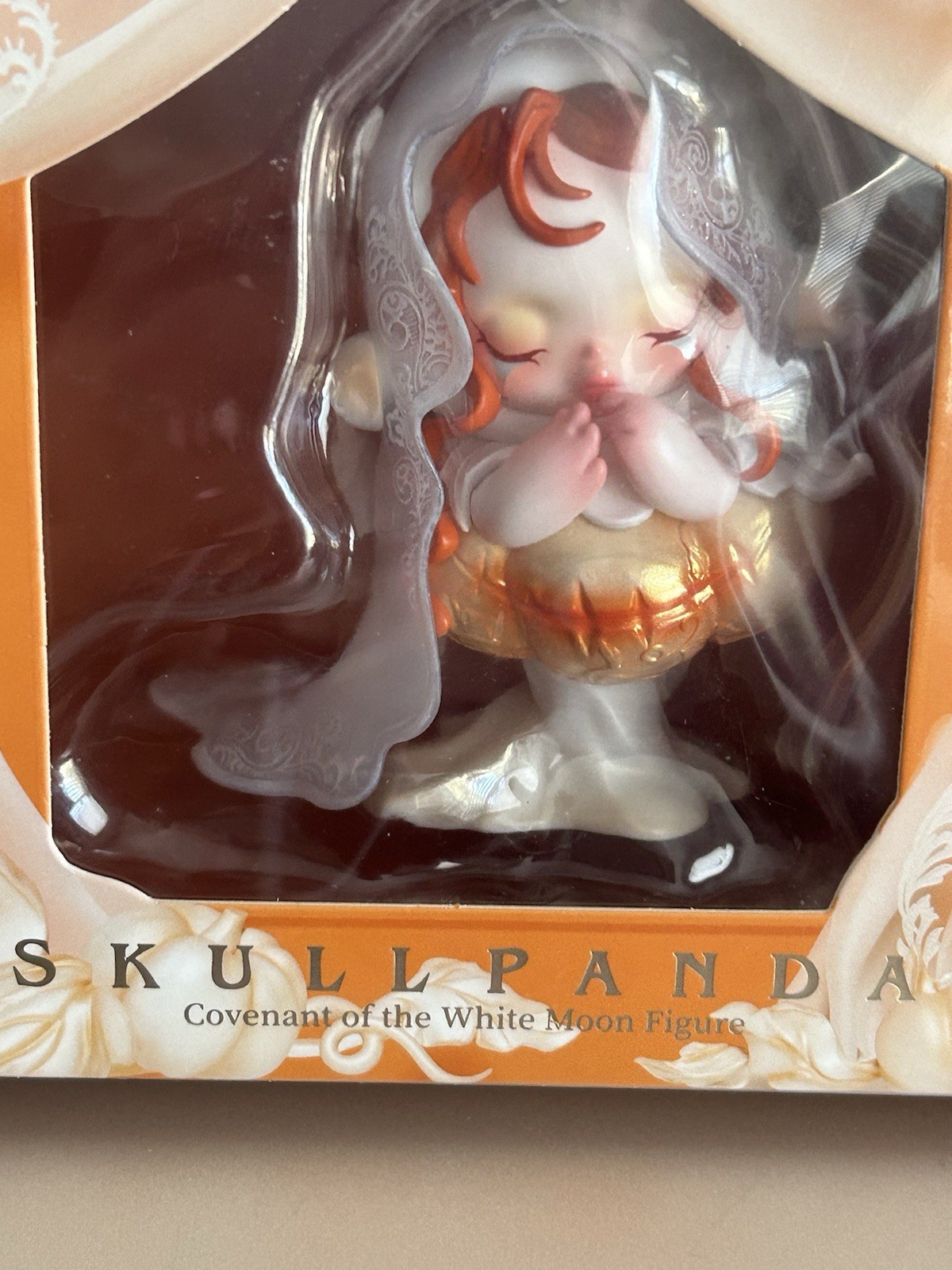Pop Mart Skullpanda Covenant Of The White Moon Panda New Sealed Orange￼