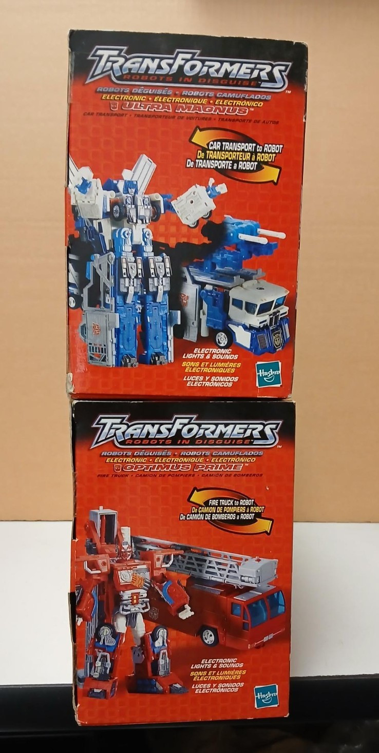 Transformers Robots in Disguise (RID) Optimus Prime & Ultra Magnus 2001