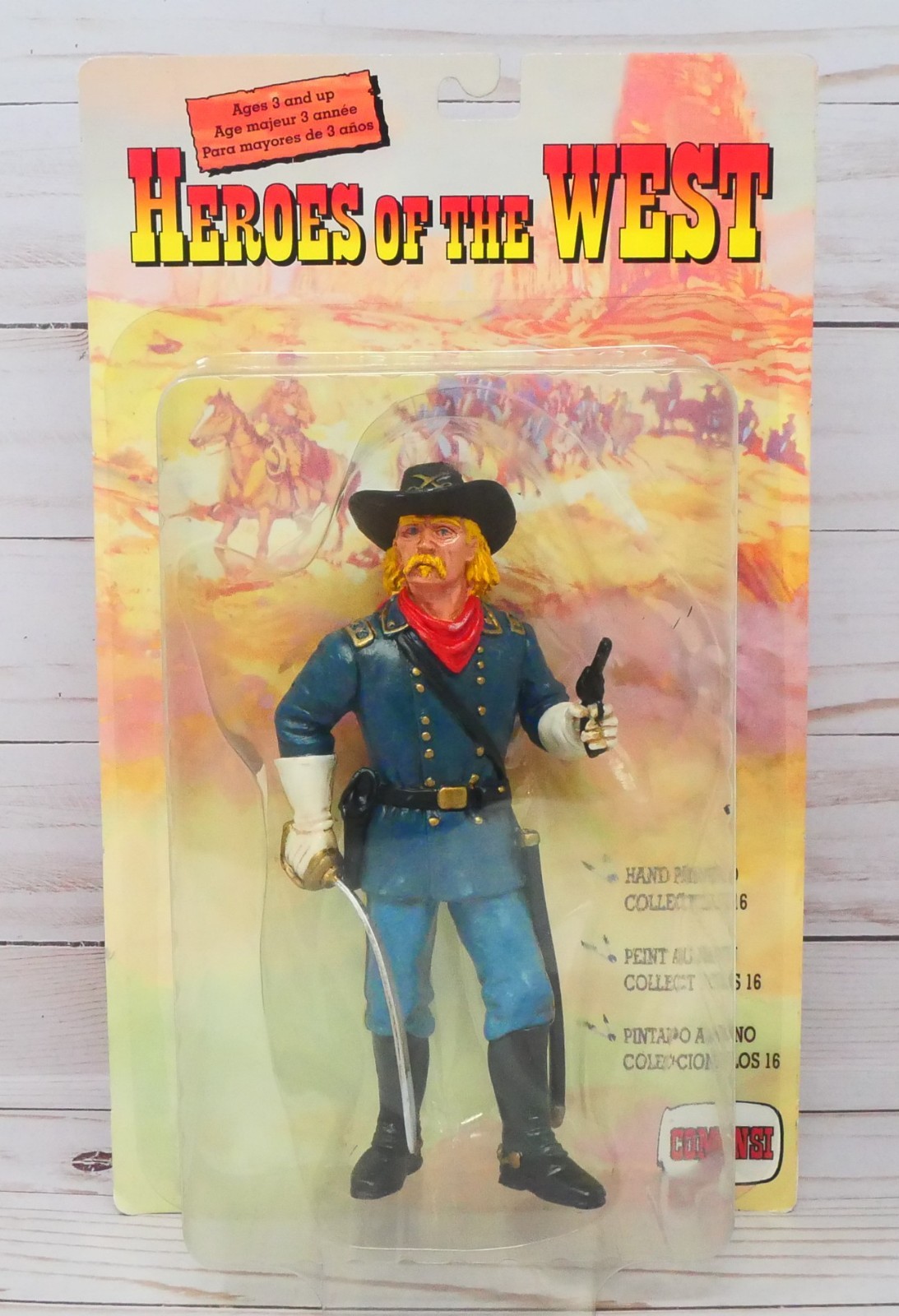 Comansi Heroes of the West SC-1006, General Custer 7&Prime; inch Action Figure, Sealed