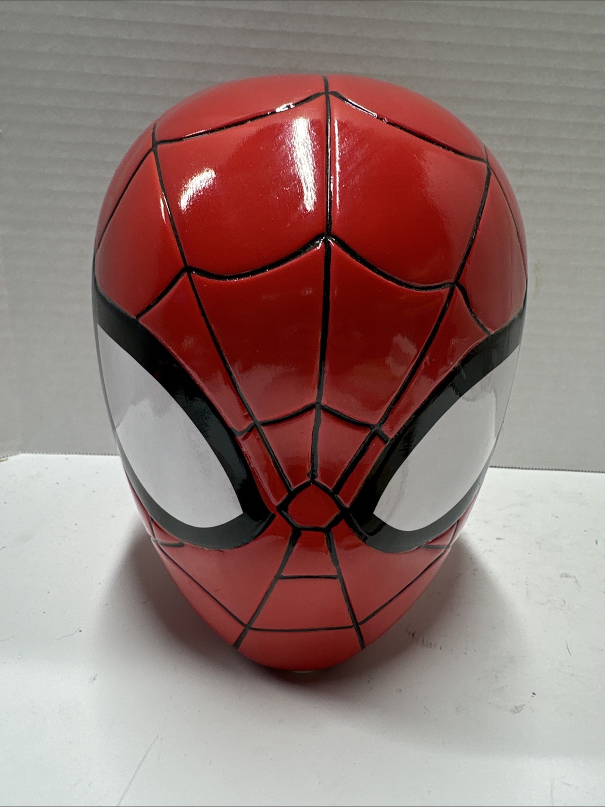 Marvel Licensed – Spiderman Head 7” Ceramic Coin Bank – New