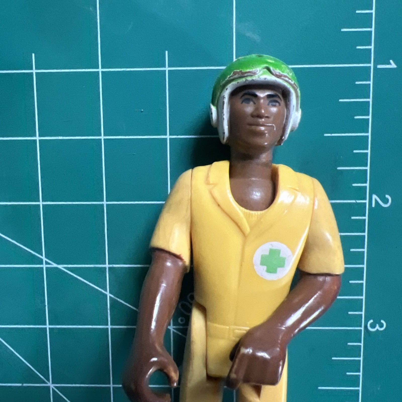 1974 MALE PILOT * Fisher-Price Adventure People African American 4.5 in Movable