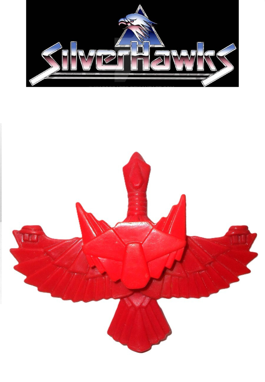 SilverHawks 1987 VOLT-URE vintage Kenner Molecular vulture red bird silver hawks