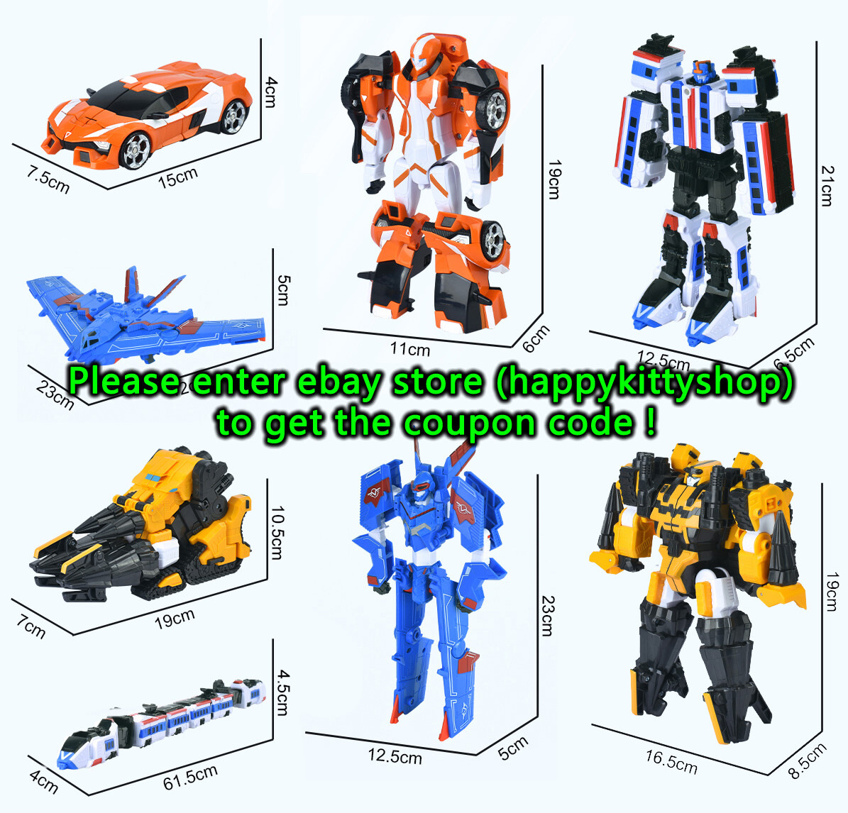 Tobot V Galaxy Detectives 8&Prime; Transform Figure Boys Toy Car Truck Vehicle Robot