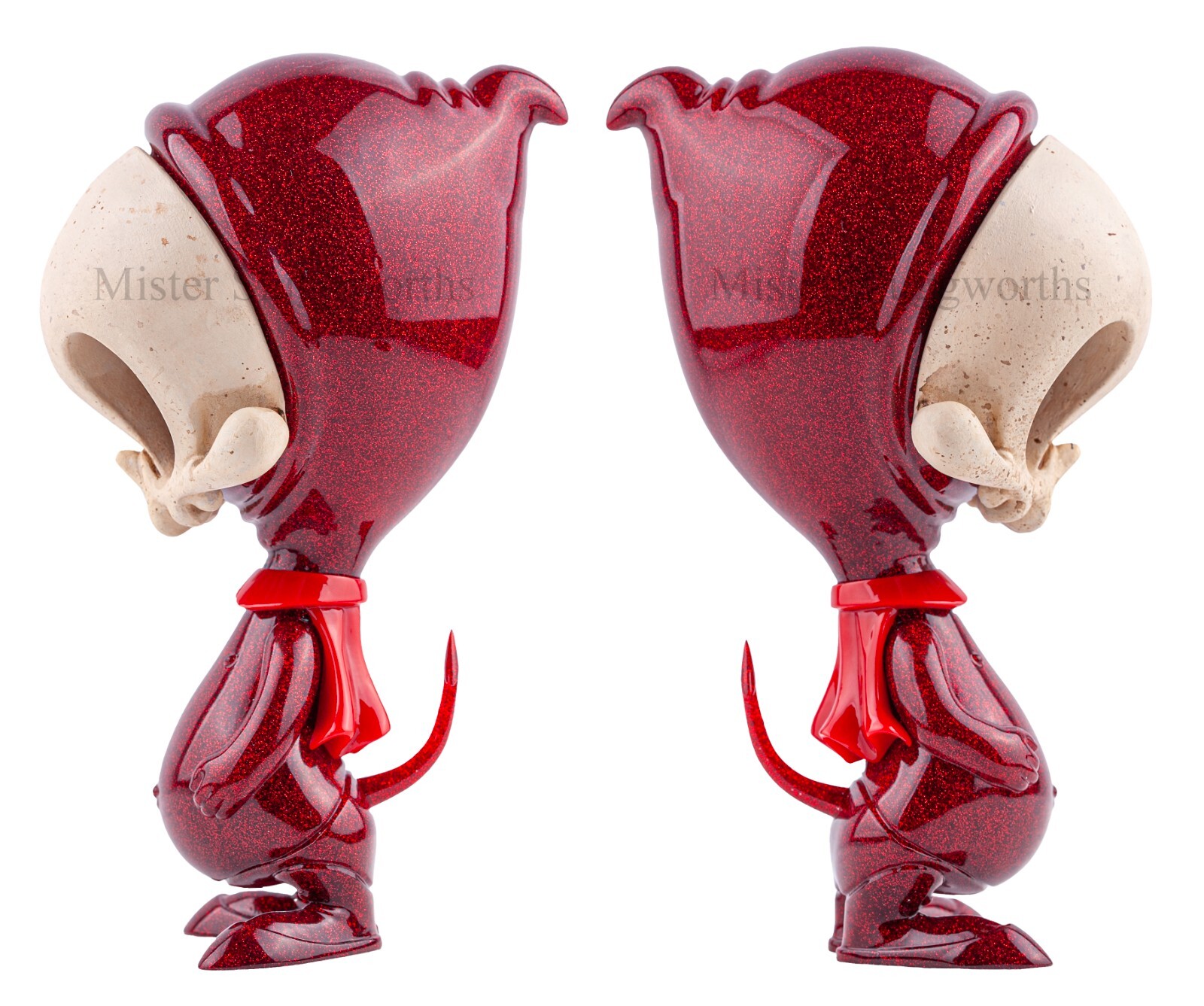 NEW DCON 2013 LUCKY DEVIL 9” SKELVE ART SCULPTURE Gothic Sofubi Kaiju Halloween
