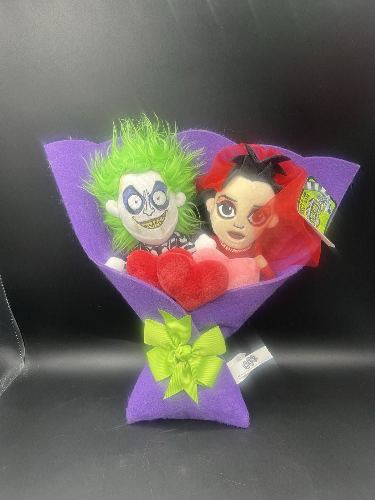 BEETLEJUICE & LYDIA Valentine&rsquo;s Day 13&Prime; Plush Bouquet 2025 Ruz NEW Hearts