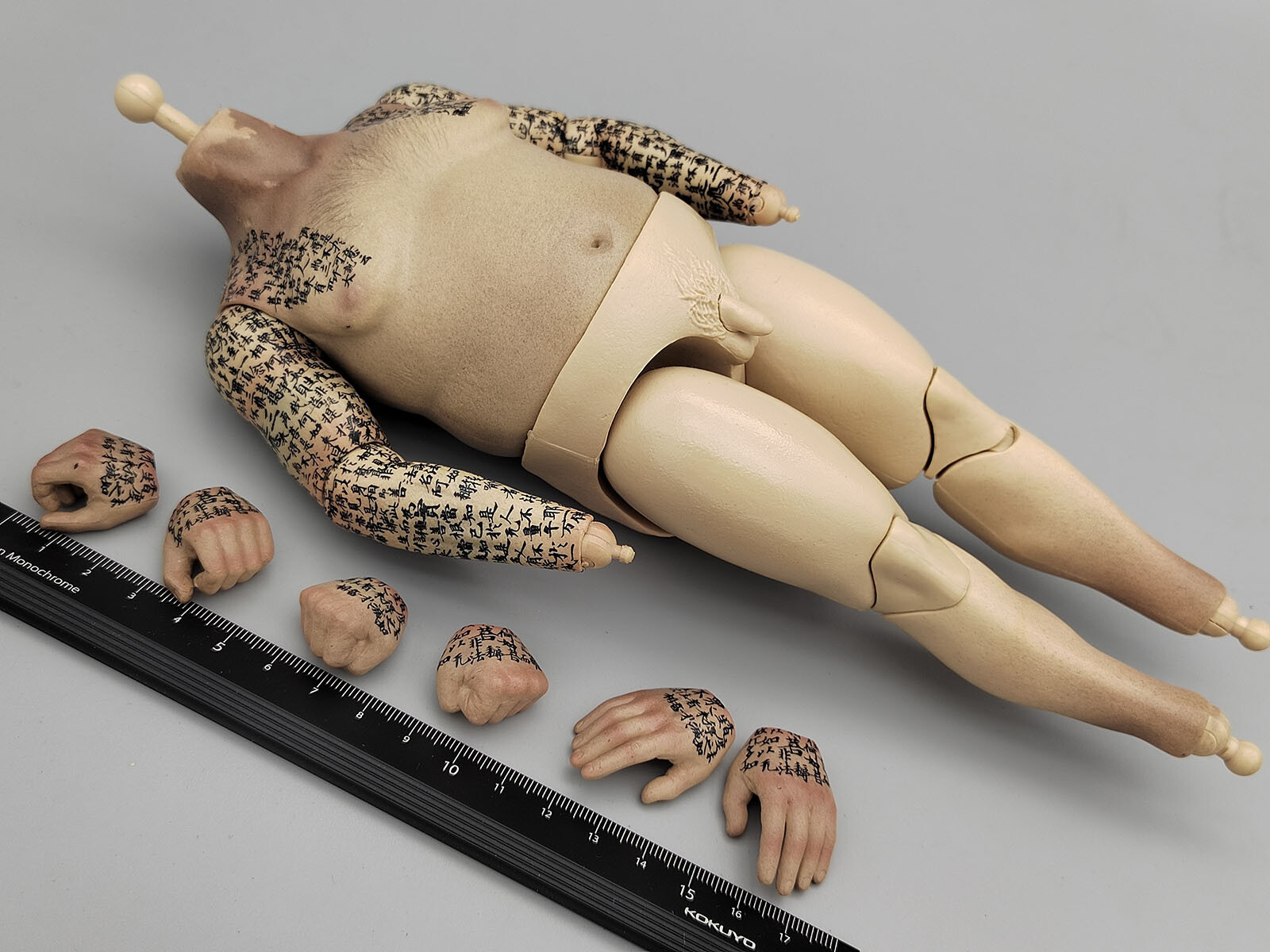 JPT X POP Costume JPT-008B 1/6 Scale Knell Tatto Body & Hands