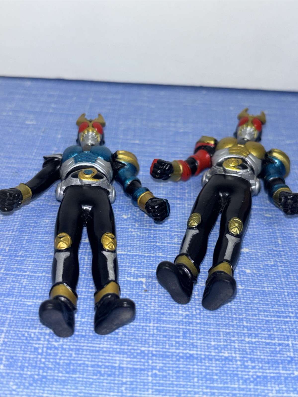 Kamen Rider Agito Mini Sofubi Soft Vinyl Figures Storm & Triniti Form Bandai