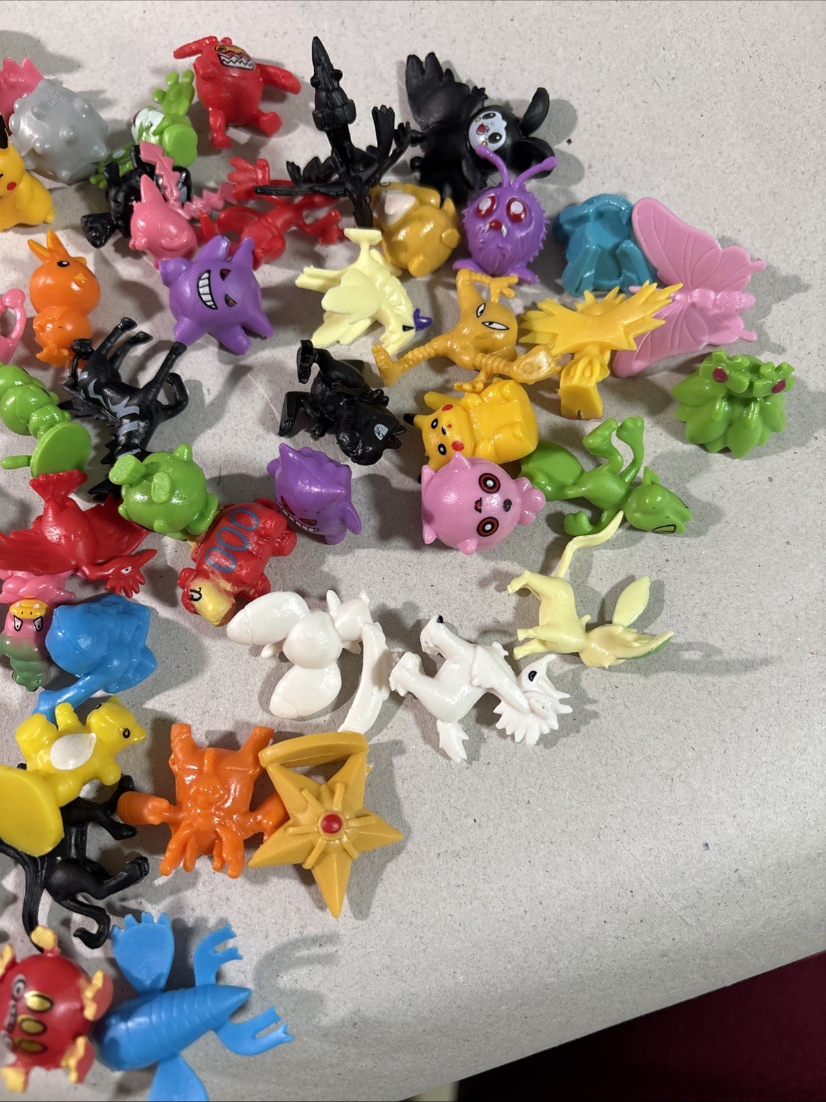 Pokemon Miniature Mini Tiny Figures Lot of 82 Toys Assorted 1 Inch Tall