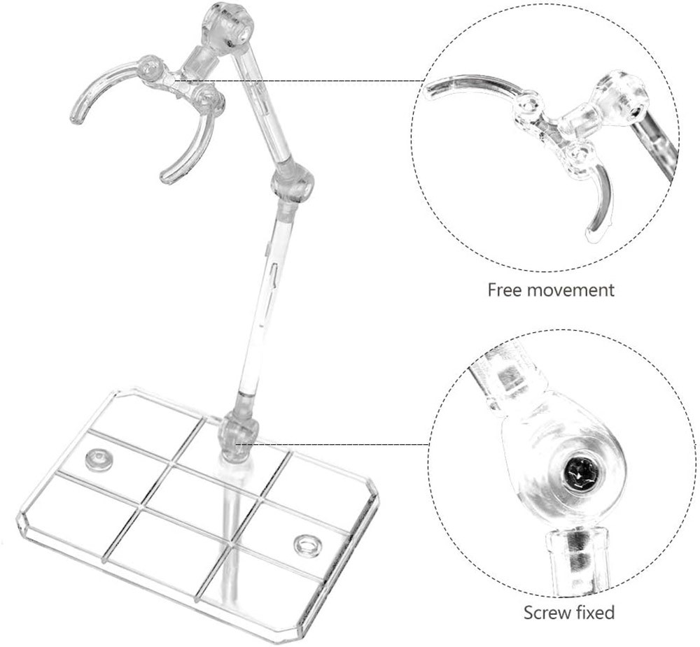 1/4/8X Adjustable Action Figure Display Holder Base Doll Model Support Stand