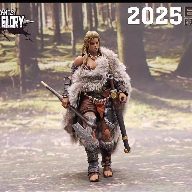 Xesray Studio 1/12 Fight for Glory Combatants Gold Hildr Action Figure Model