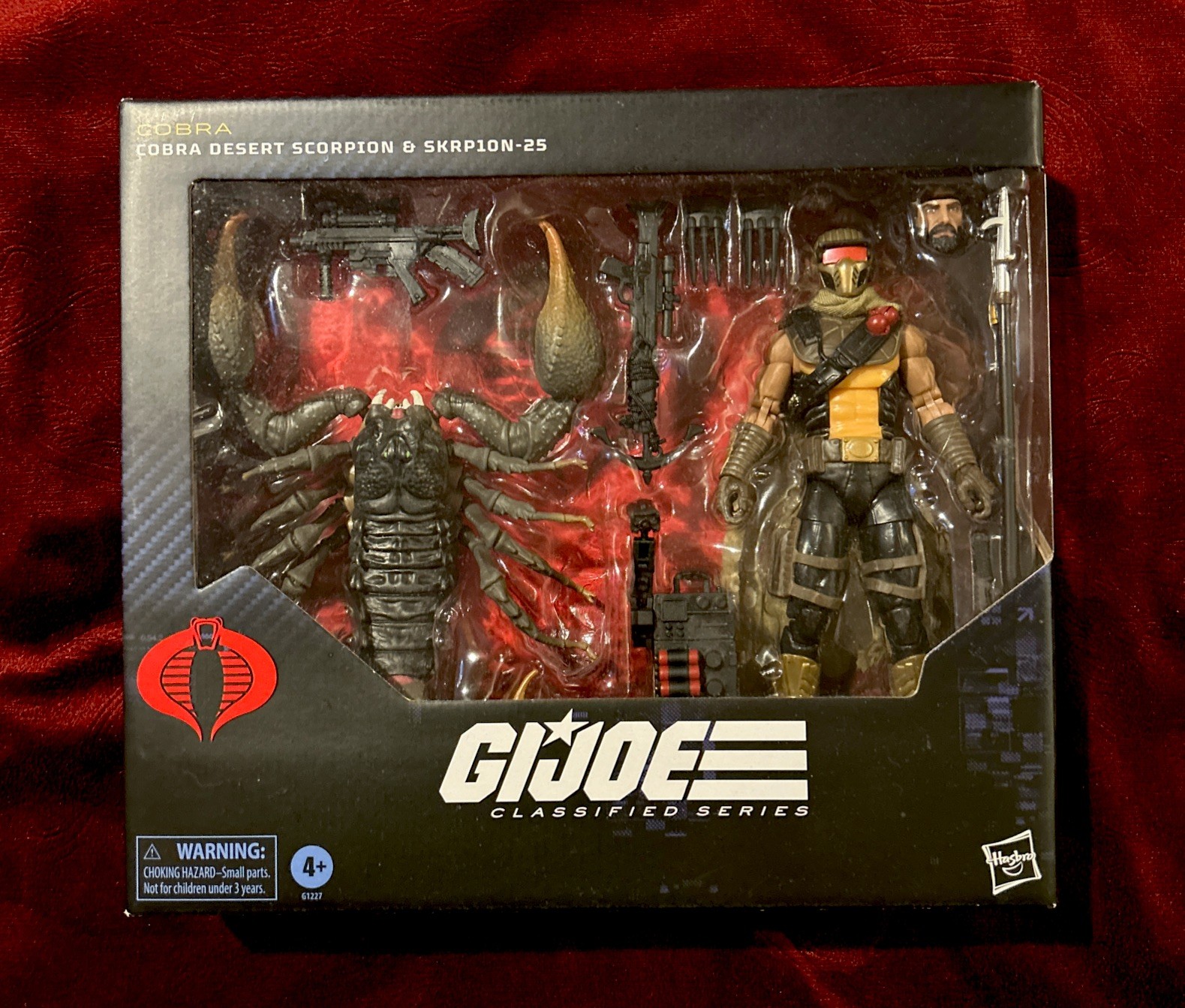 G.I. Joe Classified Cobra Desert Scorpion & SKRP10N-25 Figure #180 NEW IN BOX.
