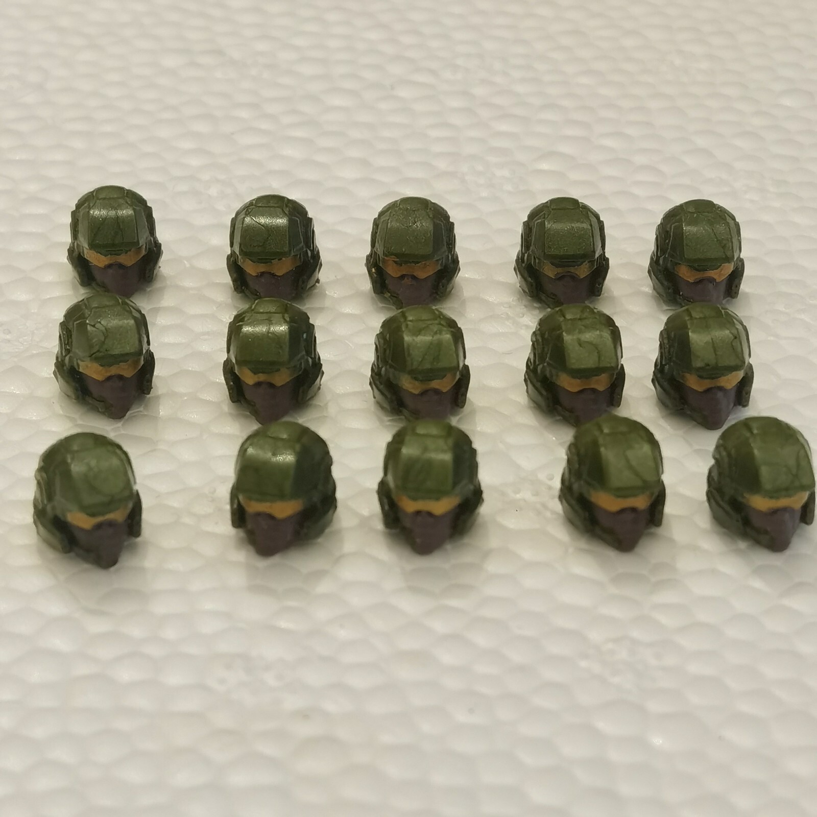 Mega Construx bloks halo UNSC Marine 15 heads loose toy accessories