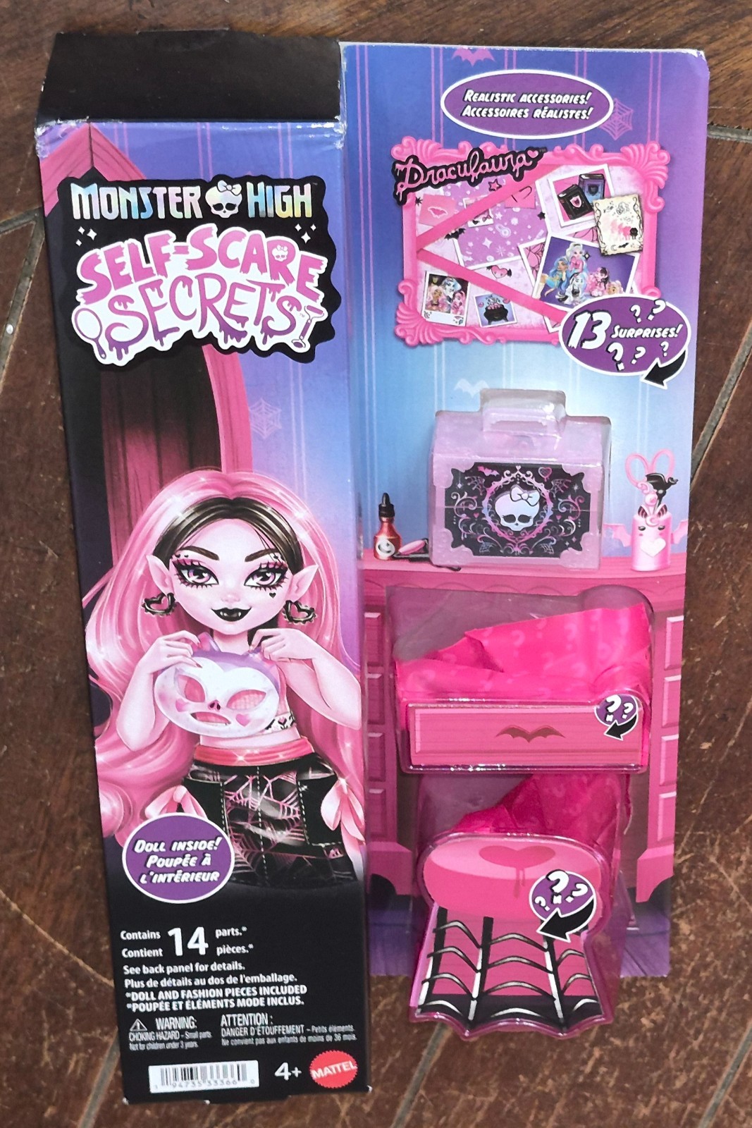 Monster High Self-Scare Secrets (2025) DRACULAURA 11&Prime; Doll w/Surprises #JHK43