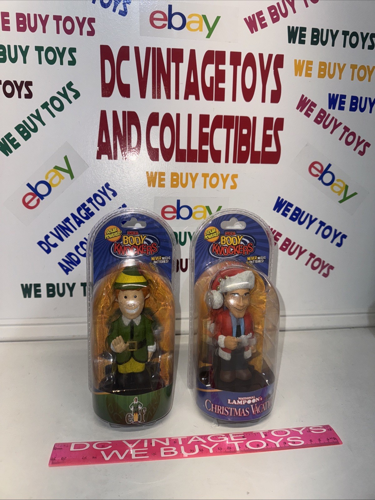 National Lampoons Christmas Vacation NECA SOLAR ELF BODY KNOCKERS FIGURE Lot-2